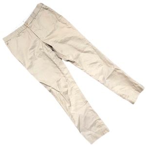 LUXIRE Beige Chino Golf Pants w Rubber Lined Waist